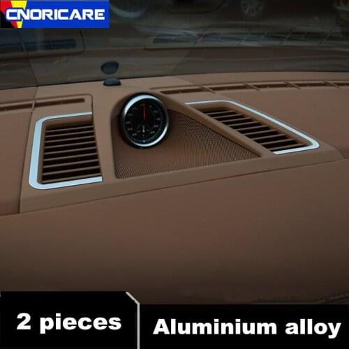 Aluminium Alloy Car Center Control Dashboard Air Conditioning Vent Frame Decoration Sticker Trim For Porsche Panamera 2010-16