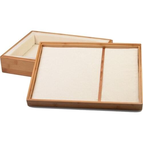 Bamboo Cutlery Tray Adjustable Box Organizer Multi-Use Home Decor Drawer Kitchen Jewelry Storage Case Display