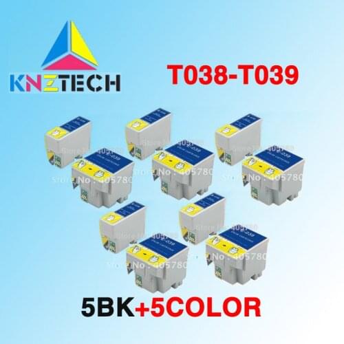 10pcs T038/T039 ink cartridge for EPSON STYLUS C41SX C41 C41UX C43 C43UX C43SX C45 CX1500