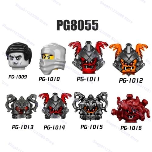 8pcs/lot Ninja Building Blocks Bricks Dolls Action Figures Toys Children Gift PG8055