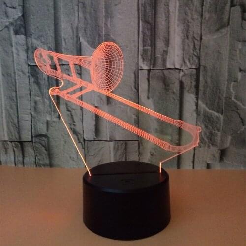 Colorful 3d Lamp Acrylic Long 3d Night Moderne Desk Lamp Touch Remote Control 3d Night Table Lamps For Living Room