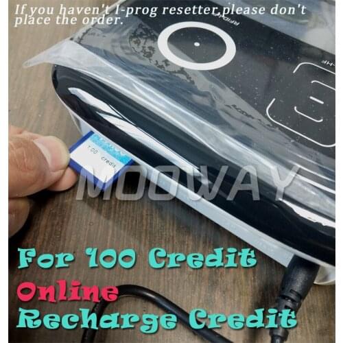 MOOWAY I-PROG Recharge Chip Credit by online for 100 Credits use in Lexamrk MX MS series toner chip