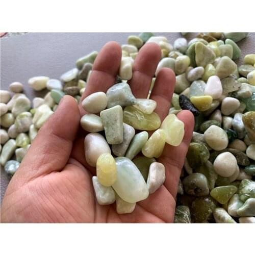 100g Natural Xiuyan Jade Polished Stone Home Aquarium Decorative Stones Jade Stone Decoration