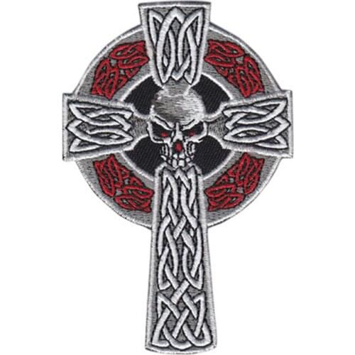 2017 New Skull Patches package car embroidery applique badge ironing iron cloth welcome custom patches