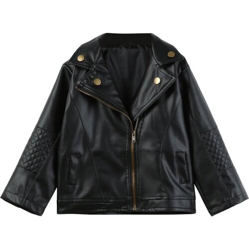 New Christmas Clothes Kids Autumn Winter Girl Boy Kids Baby Outwear Leather Coat Short Jacket Clothes Toddler Baby Outfits