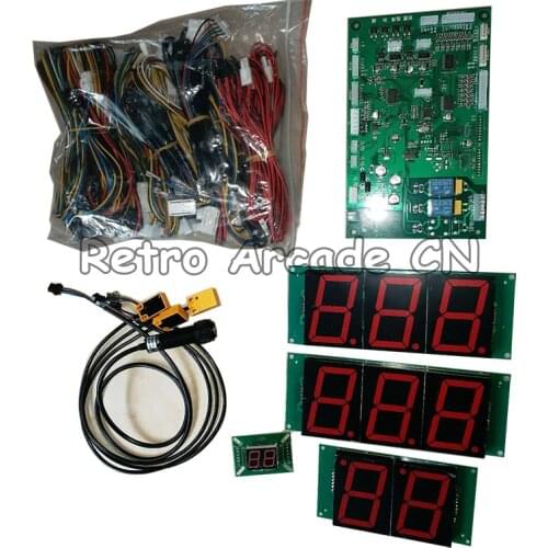New arrival One set Ordinary basketball machine game board PCB motherboard time display board, wiring harness for Arcade cabinet