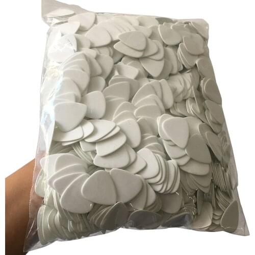 Wholesale Lots of 500pcs Solid White Celluloid Guitar Picks Plectrums 0.46mm / 0.71mm / 0.96mm / 1.5mm