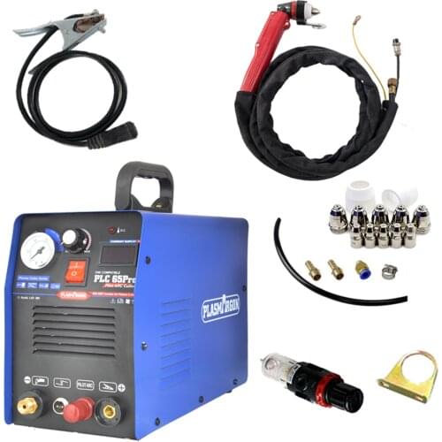 Pilot Arc CNC Plasma Inverter Machine PLC 65Pro 60Amp 110V/220V Non-touch Digital control Portable Cutting Equipment 18MM Clean