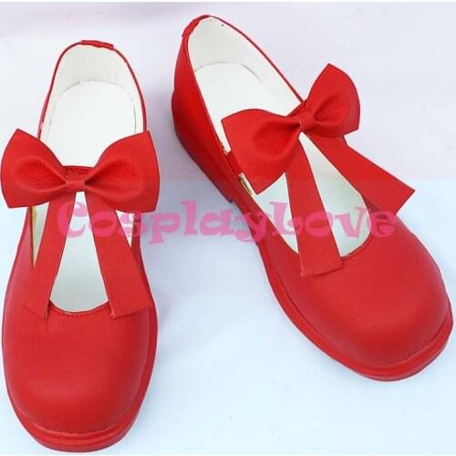 Cardcaptor Sakura Kinomoto Sakura Red Cosplay Shoes Boots Hand Made For Halloween Christmas Festival CosplayLove