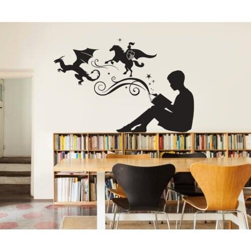 Removable Wall Sticker For Living Room Creative Idea Came From Books Home Decor Wall Decals Poster Mural Vinyl Stickers S-948