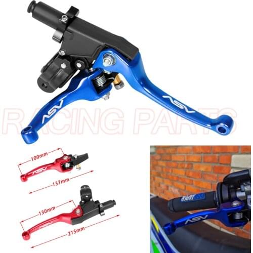 ASV Logo CNC Folding Brake Lever ASV Clutch Lever For Motorcycle Dirt Bike Motocross CRF KLX YZF RMZ