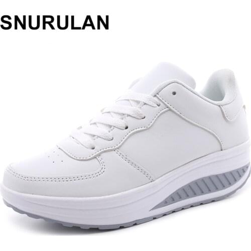 SNURULANPlus Size Summer Women Flat Platform Shoes Woman White Nursing Shoes Cut-out Loafers Slip on Moccasins Shoes womanE255