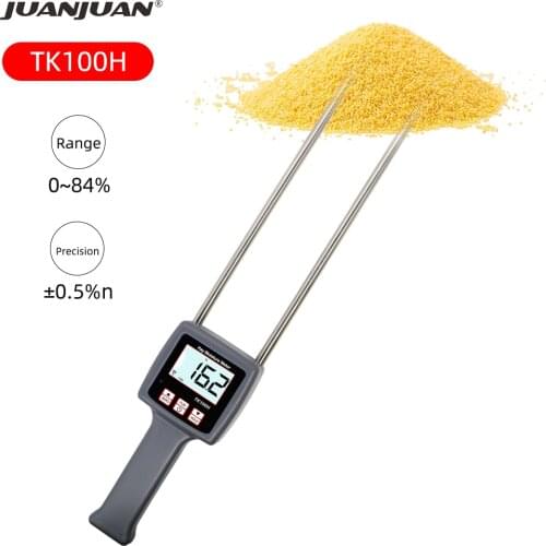 TK100H Probe Type Moisture Measurement Water Meter Sub-tester Portable Moisture Measuring Tool for Pasture, Haystack, Rice Straw