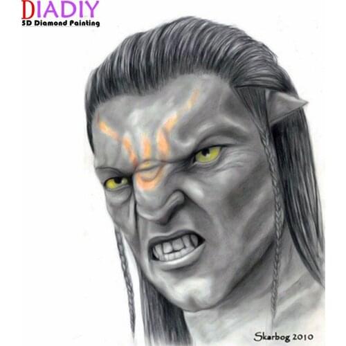 High quality Sci-Fi 3D Movie Avatar diy diamond painting People diamond embroidery cross stitch kit crystal home decoration gift