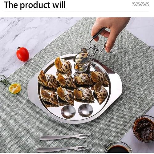 Nordic Style Gold Dining Plate Stainless Steel Dessert Plate Nut Fruit Cake Tray Snack Kitchen Plate Western Steak Kitchen Plate