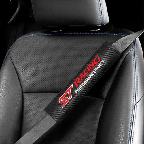 1/2pcs Car Seat Belt Pads Seat Shoulder Strap Pad Cushion Cover For Ford Focus 2 3 4 MK1 MK2 MK3 MK4 MAX ST Interior Accessories