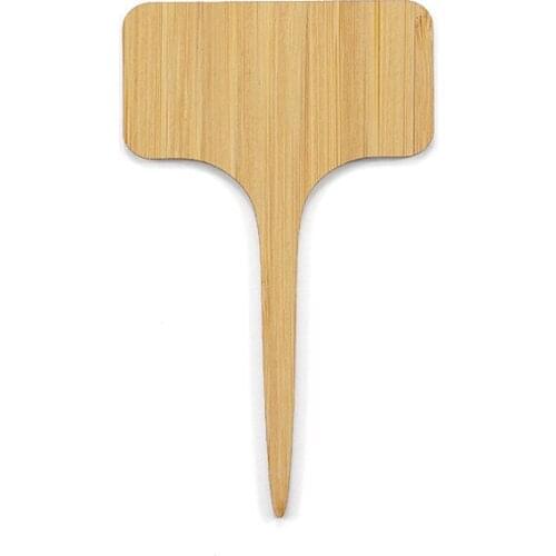 10/20PCS T-Type Bamboo Plant Labels Eco-Friendly Wooden Plant Sign Tags Garden Markers for Bonsai Seed Potted Herbs Flowers Tool