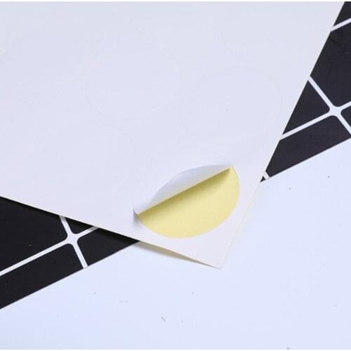 1000pcs/lot Round White Cake Packaging Baking DIY Gift Stickers Handmade Sticker For Handmade Products free shipping