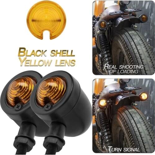 12V Universal Retro Motorcycle Turn Signal Brake Light Blinker Indicator Lamp for Motorcycle Motocross Scooter ATV UTV Refit