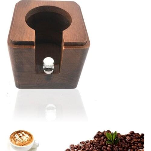 2021 Espresso Coffee Machine Handle Support Seat Solid Wood Non-slip Filling Press Seat Powder Hammer Cushion Coffeware Sets