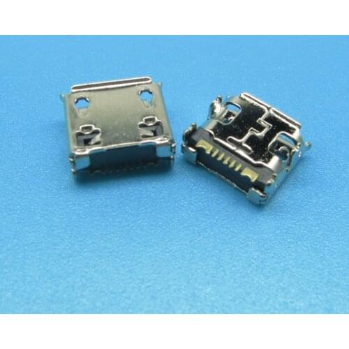 5pcs Mini micro USB Charging Port Power Jack For Samsung C3322 USB Connector Micro USB Socket DIP4 replacement repair