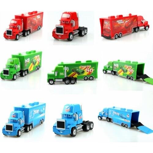 Disney Pixar Cars 27 Styles Mack Truck Jackson Storm McQueen The King 1:55 Diecast Metal Alloy And Plastic Modle Car Toys