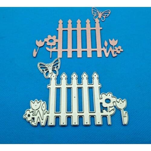 Butterfly Fence Metal Cutting Dies Stencil DIY Scrapbooking Album Paper Template