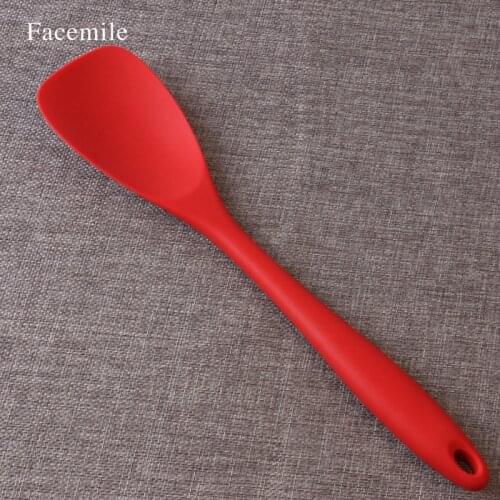 Large Silicone with Stainless Steel Core Spoon All-Purpose Silicone Heat-Resistant Spoon Spatula Kitchen Accessories 52081