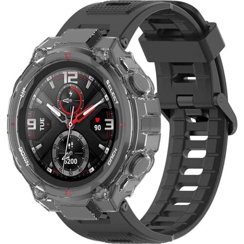 T-Rex Watch Case Ultra-slim Watch Protective Cover Soft Screen Protector Shell for Amazfit T-Rex Pro/ Amazfit