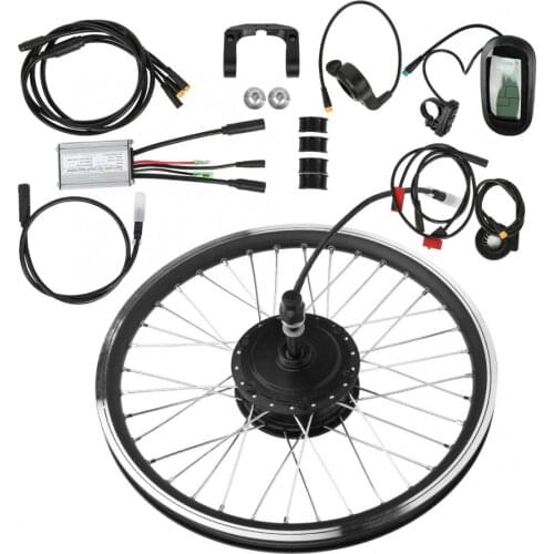 E-bike Bicycle Motor 36V 250W 27.5 Inch KT-LCD6 Display Meter Mountain Bike Electric Waterproof Wheel Conversion Kit Accessory