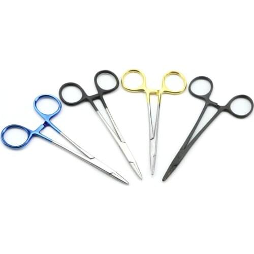 Instruments gold handle inserts needle holder forceps double eyelid suture embedding surgical tools needle holder pliers
