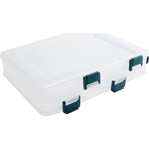 Fishing Tackle Box Double-sided Durable Fishing Tools Case With Dividers