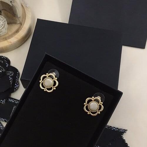 Hot Brand Tassel Bow Pearl 5A Zircon Onyx Fashion Luxury Wedding Flowers Christmas Gift Necklace Exquisite Earring Jewelry