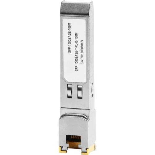 RJ45 10G Copper SFP Transceiver Module 10GBase-Tx Ethernet Gpon Olt Fiber Optic FTTH Compatible with Cisco/Mikrotik Switch 30m
