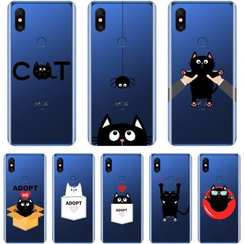 Soft Phone Case Silicone For Xiaomi Mi Max 1 2 3 Kawaii Funny Cute Cat Animal Back Cover For Xiaomi Mi Note Mix 1 2 2S 3 Case