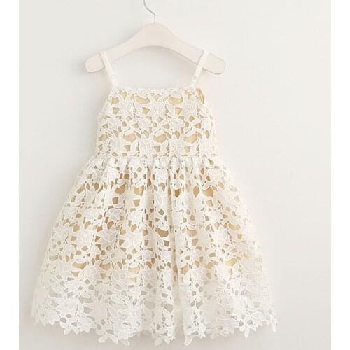 Princess Strap Dress for Girls Clothes high quality lace Costumes for Children Clothing 2017 Brand Girls Dresses Kids