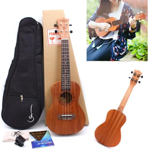 PRO 23 Inch Classic Ukulele With Bag Hawaiian Guitar with Ukulele Lesson Tuner