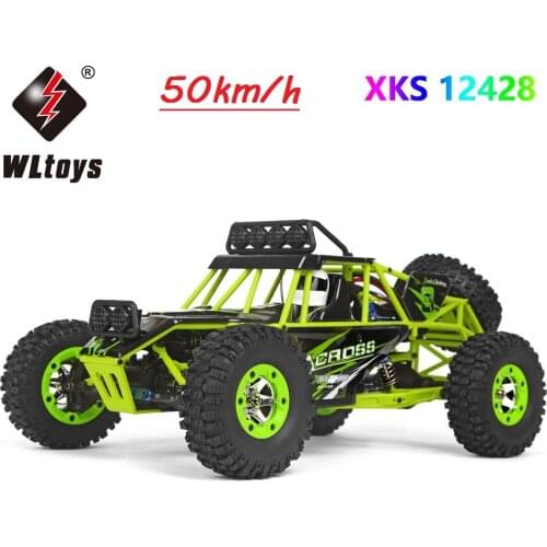 RC car Wltoys XKS 1/12 2.4G 4WD High Speed Electric Brushed Crawler Desert Truck RC Offroad Buggy Vehicle with LED Light