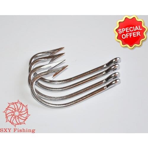 SXY FISHING 6-0 8-0 10-0 Sea demon ook sea fishing hook Trolling hook Steel Alloy Hook Barbed Hook Big fish hook good quality