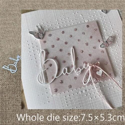 New Design Craft Metal Cutting Die cut dies new baby letter decoration scrapbook Album Paper Card Craft Embossing die cuts