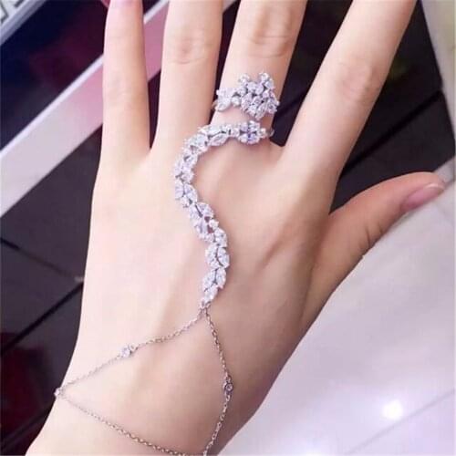 Xa248 Luxury Designer Fashion 925 Sterling Silver shinning European style Jewelry leaves shaped daa