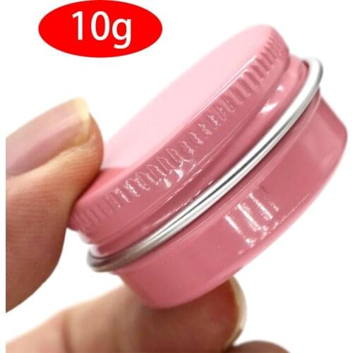 10g 10ml Aluminum Metal Pink Gold Jars Professional Cosmetic Refillable Container Cream Jar Pot Bottle Makeup Cases Storage Box