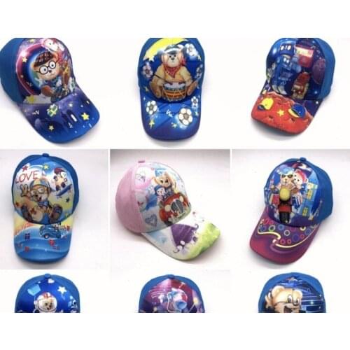 10pcs Baby boy girl hats New Cartoon print baby Embroidery Cotton Baseball Caps kids Boy Girl Hip Hop Hat kids Snapback