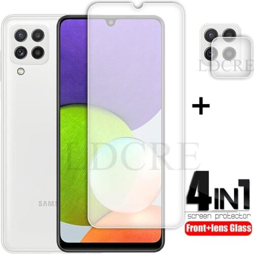2Pcs For Samsung Galaxy A22 4G Glass Tempered Clear Glass for Samsung Galaxy A22 4G Camera Glass Lens film For Galaxy A22 A22 5G