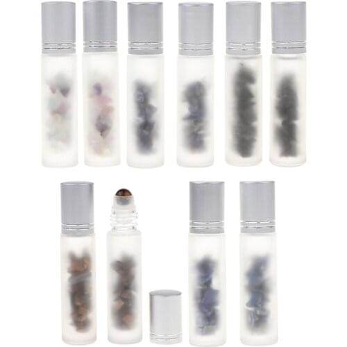 2pcs 10ml Empty Perfume Roller Ball Bottles for Essential Oil Home & Travel