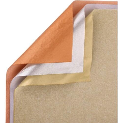 20pcs Tissue Paper 70*50CM Rose Gold Craft Paper Floral Wrapping Scrapbooking Paper Gift Decorative Paper Home Decoration Party