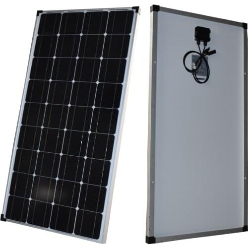 25 Years Service Life Super Power 30MM Thickness Aluminum Frame Glass Solar Panel Solar 100W 18V 12V