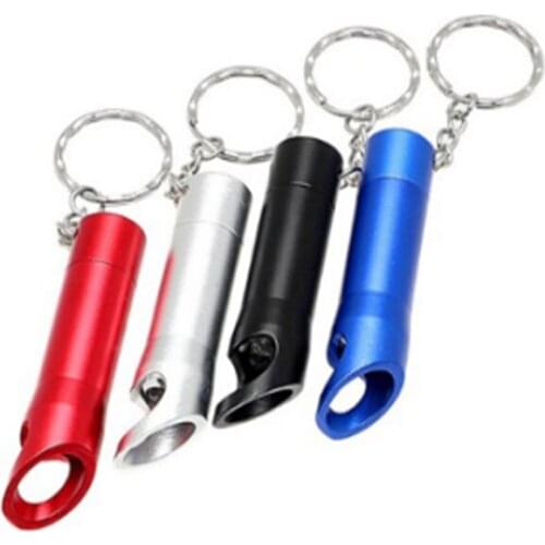 500pcs Multi-function Key-button Flashlight 3LED Bottle Opener Key Lamp Aluminum Alloy Gift