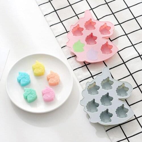 7 Cavity SiliconeDecorating Cookie Chocolate Bakeware Mould Cake Mold Home DIY Unicorn Shaped Baking Tools