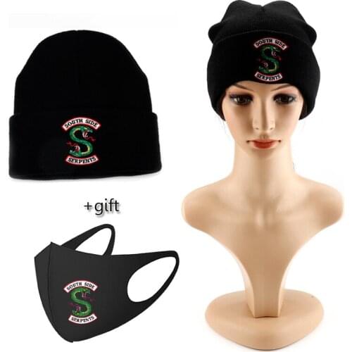 Riverdale Accessories Hat Winter Ski Beanies Cap Fashion Keep Warm Hats Men Women South Side Embroidered dome hat with Gift